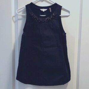 Rebecca Taylor Navy Beaded Tank sz 0 (runs larger IMO)